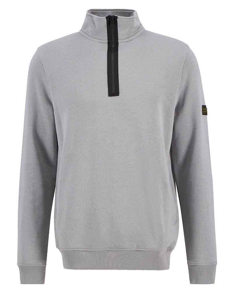 Barbour International Outline Mens Funnel Neck Sweatshirt - Ultimate Grey