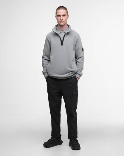 Barbour International Outline Mens Funnel Neck Sweatshirt - Ultimate Grey