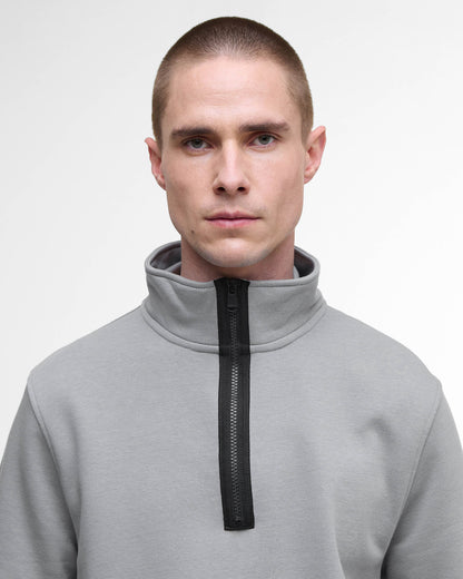 Barbour International Outline Mens Funnel Neck Sweatshirt - Ultimate Grey