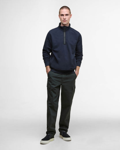 Barbour International Outline Mens Funnel Neck Sweatshirt - Dark Navy