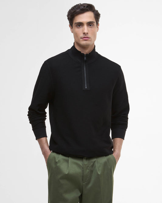 Barbour International Samuel Mens Funnel Neck Sweatshirt - Black