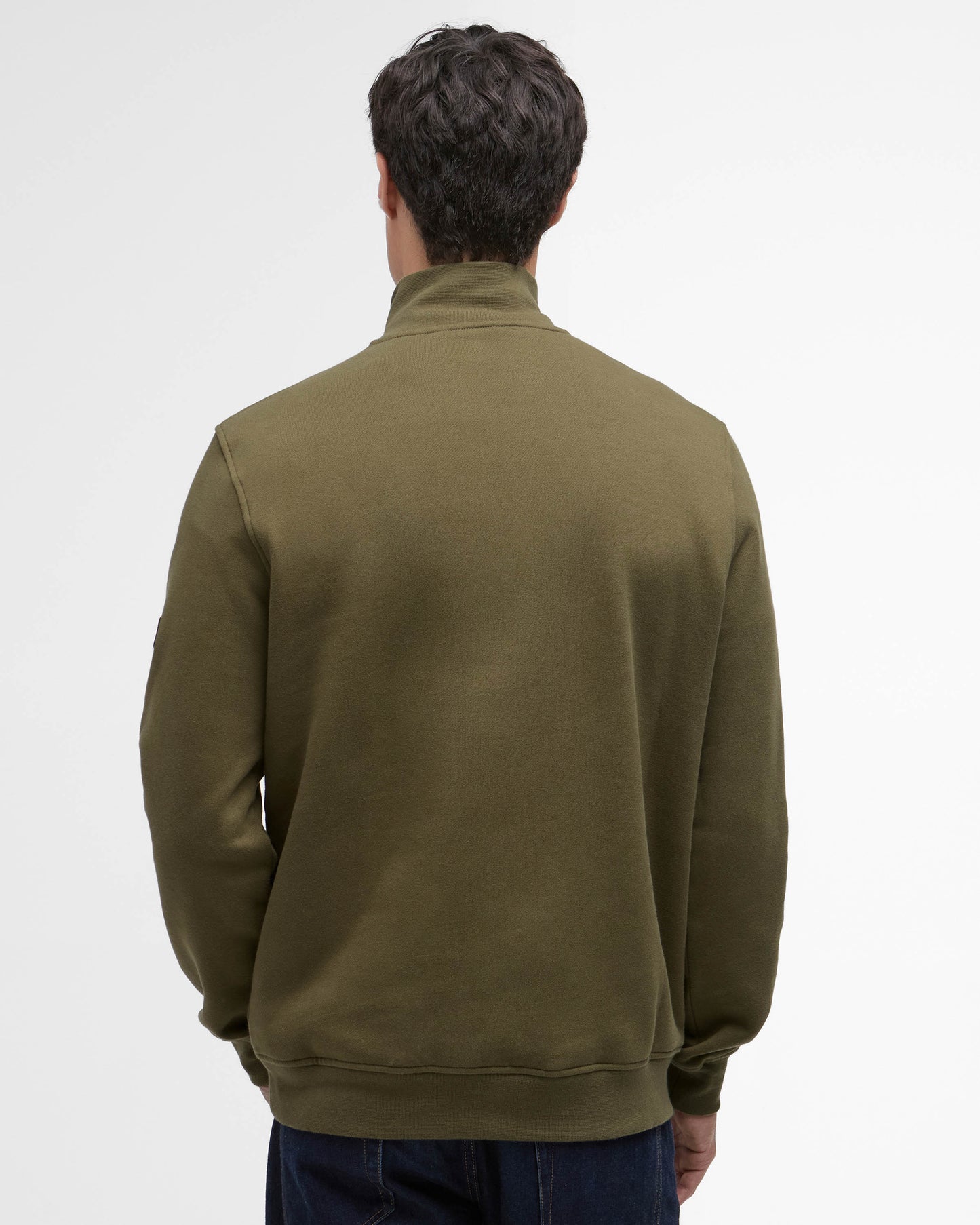 Barbour International Rufforth Mens Half Zip Sweatshirt - Light Sage
