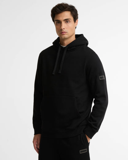 Barbour International Mens Pullover Hoodie and Joggers Tracksuit - Black | CHO | Designer Mens Tracksuits