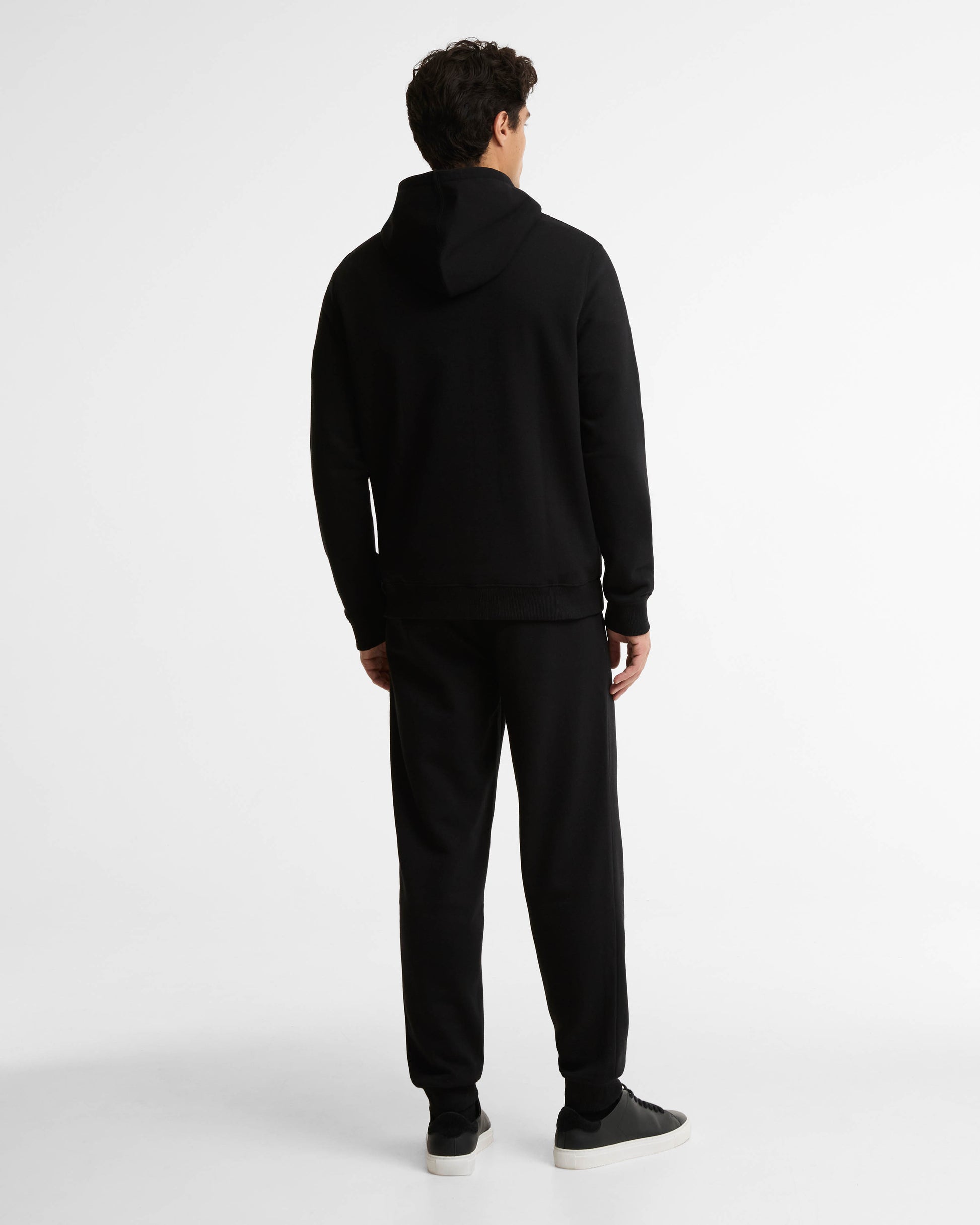 Barbour International Mens Pullover Hoodie and Joggers Tracksuit - Black | CHO | Designer Mens Tracksuits