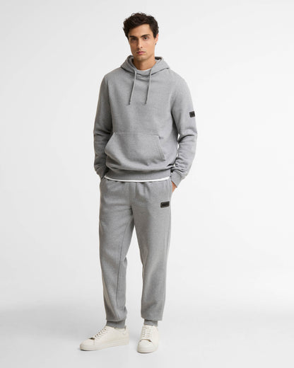 Barbour International Mens Pullover Hoodie and Joggers Tracksuit - Anthracite Marl | CHO | Designer Mens Tracksuits