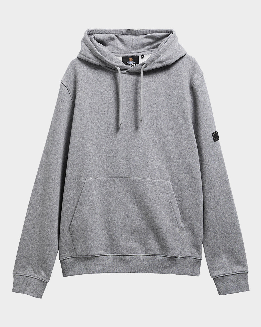 Barbour International Mens Pullover Hoodie and Joggers Tracksuit - Anthracite Marl | CHO | Designer Mens Tracksuits