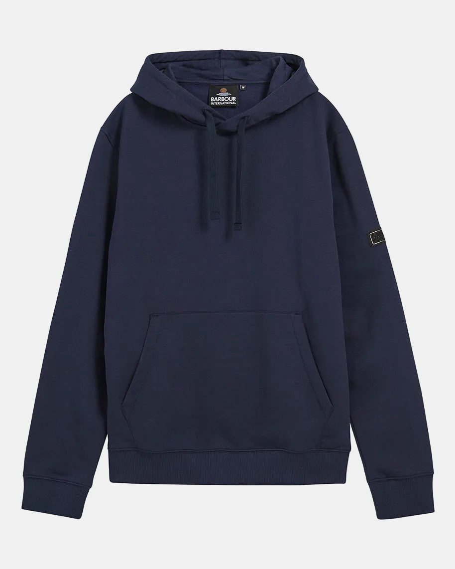 Barbour International Mens Pullover Hoodie and Joggers Tracksuit - Navy Blazer | CHO | Designer Mens Tracksuits