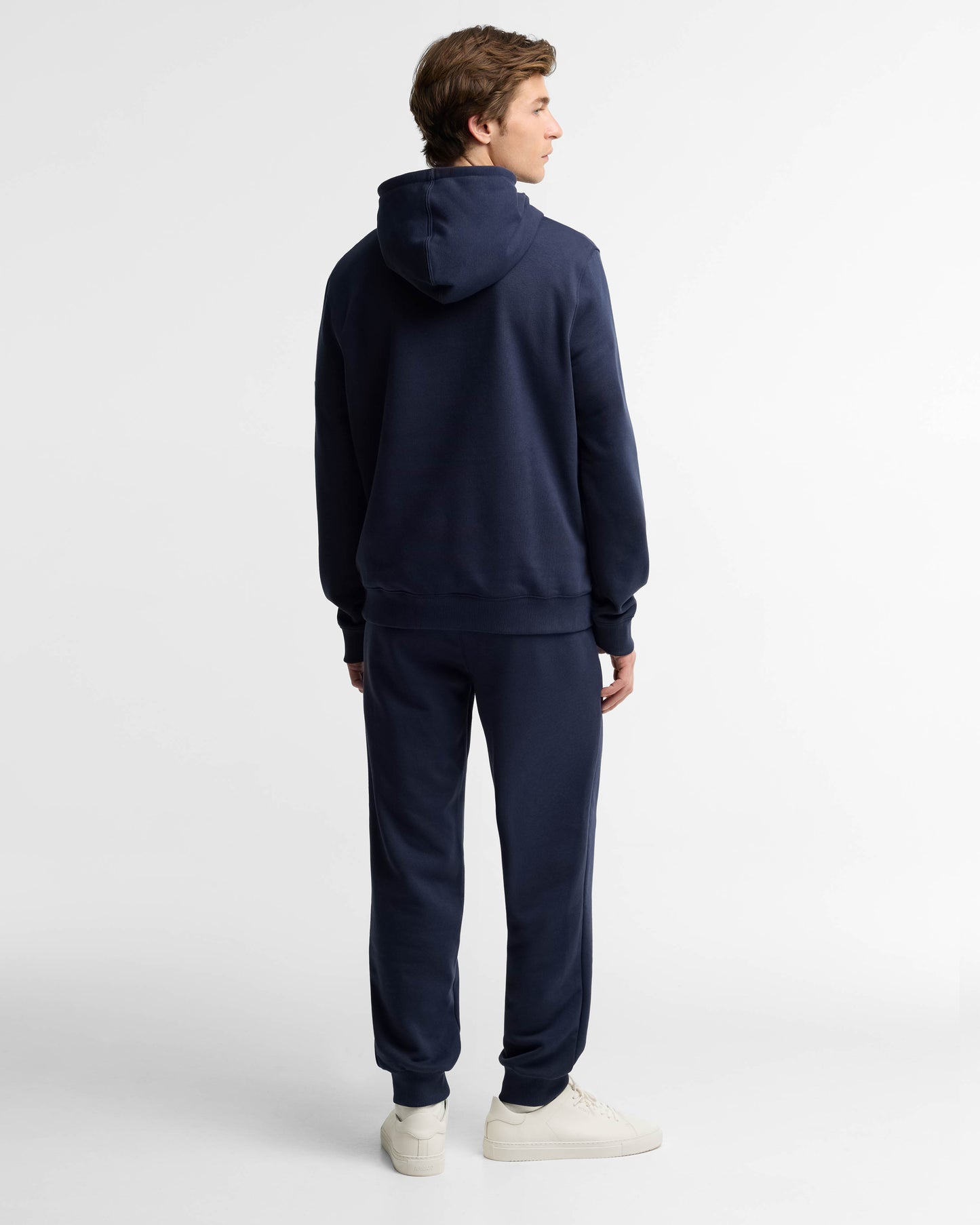 Barbour International Mens Pullover Hoodie and Joggers Tracksuit - Navy Blazer | CHO | Designer Mens Tracksuits