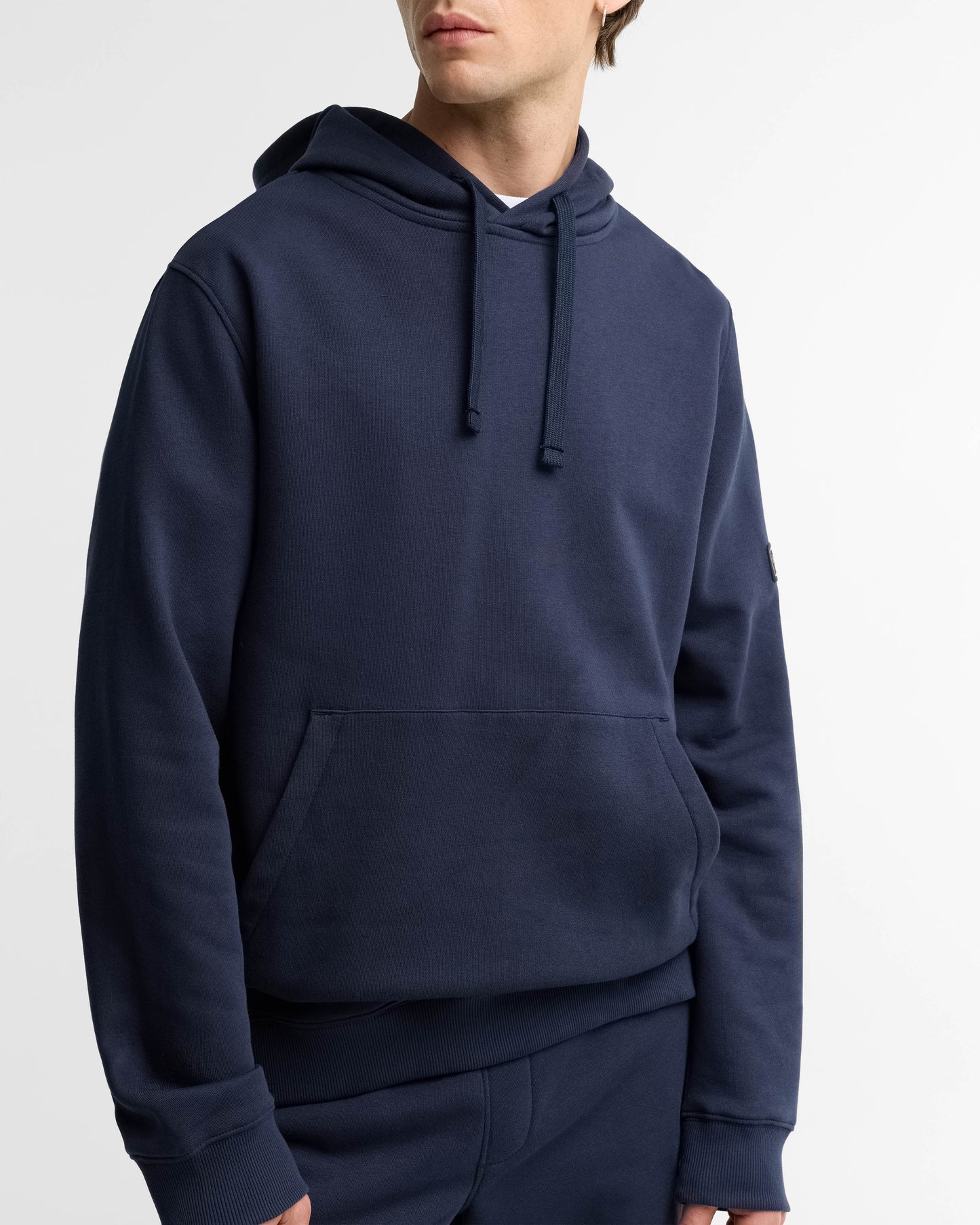 Barbour International Mens Pullover Hoodie and Joggers Tracksuit - Navy Blazer | CHO | Designer Mens Tracksuits