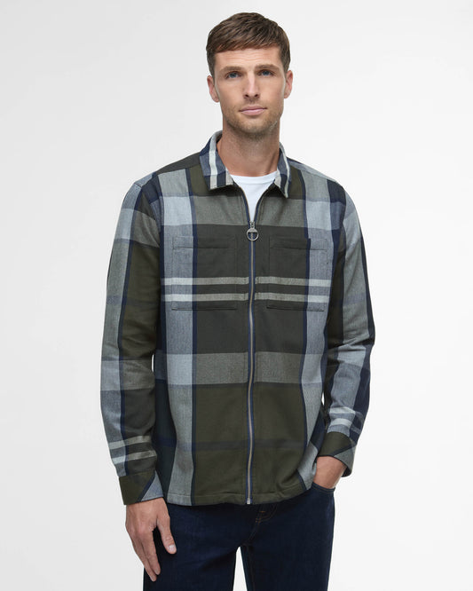 Barbour Lannich Mens Tartan Overshirt - Fernwood Tartan