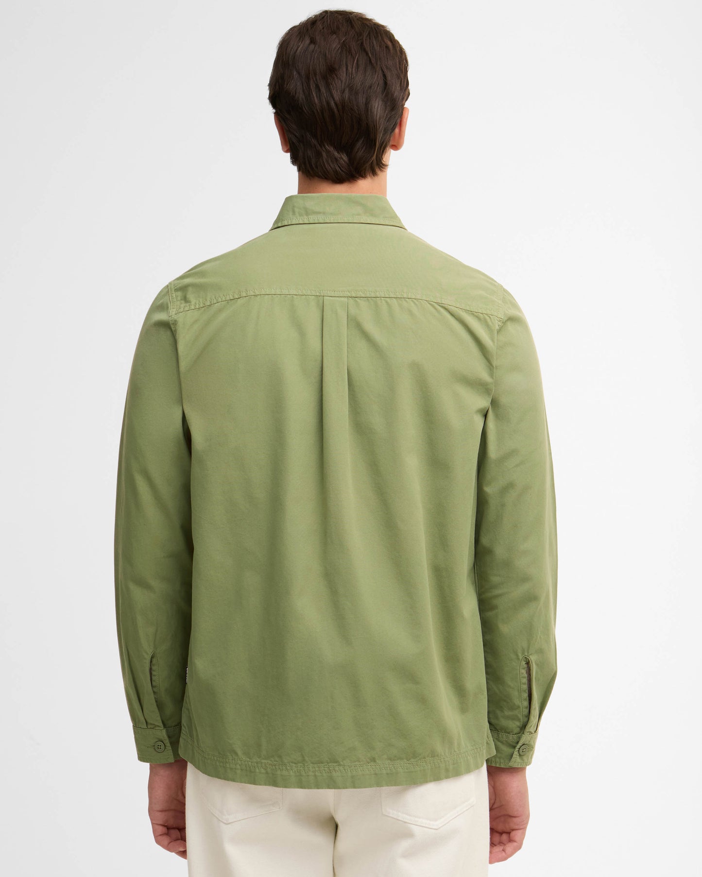 Barbour Glendale Mens Zipped Overshirt - Laurel Green