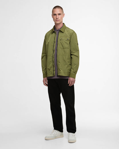 Barbour International Inline Mens Overshirt - Cable Olive