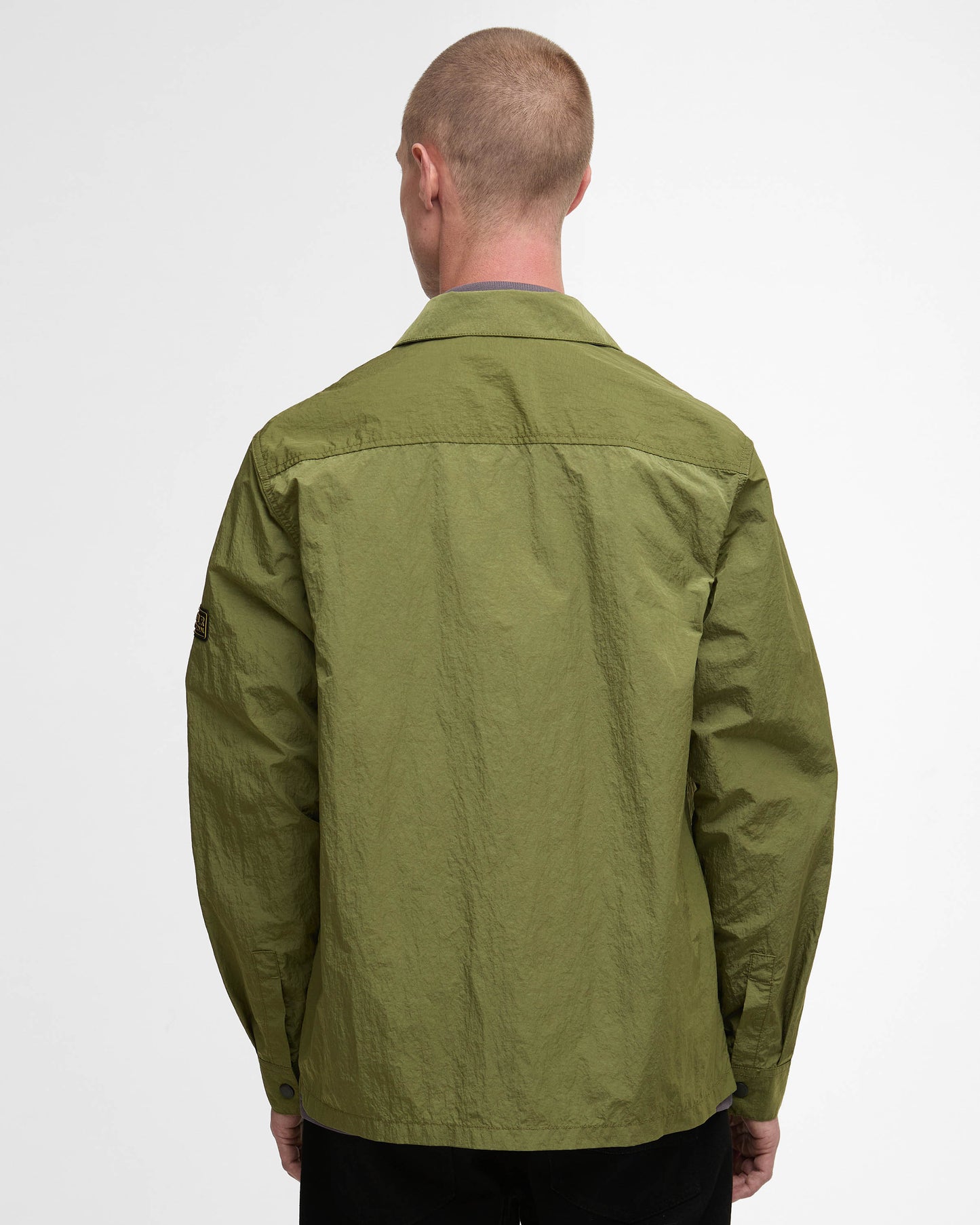 Barbour International Inline Mens Overshirt - Cable Olive