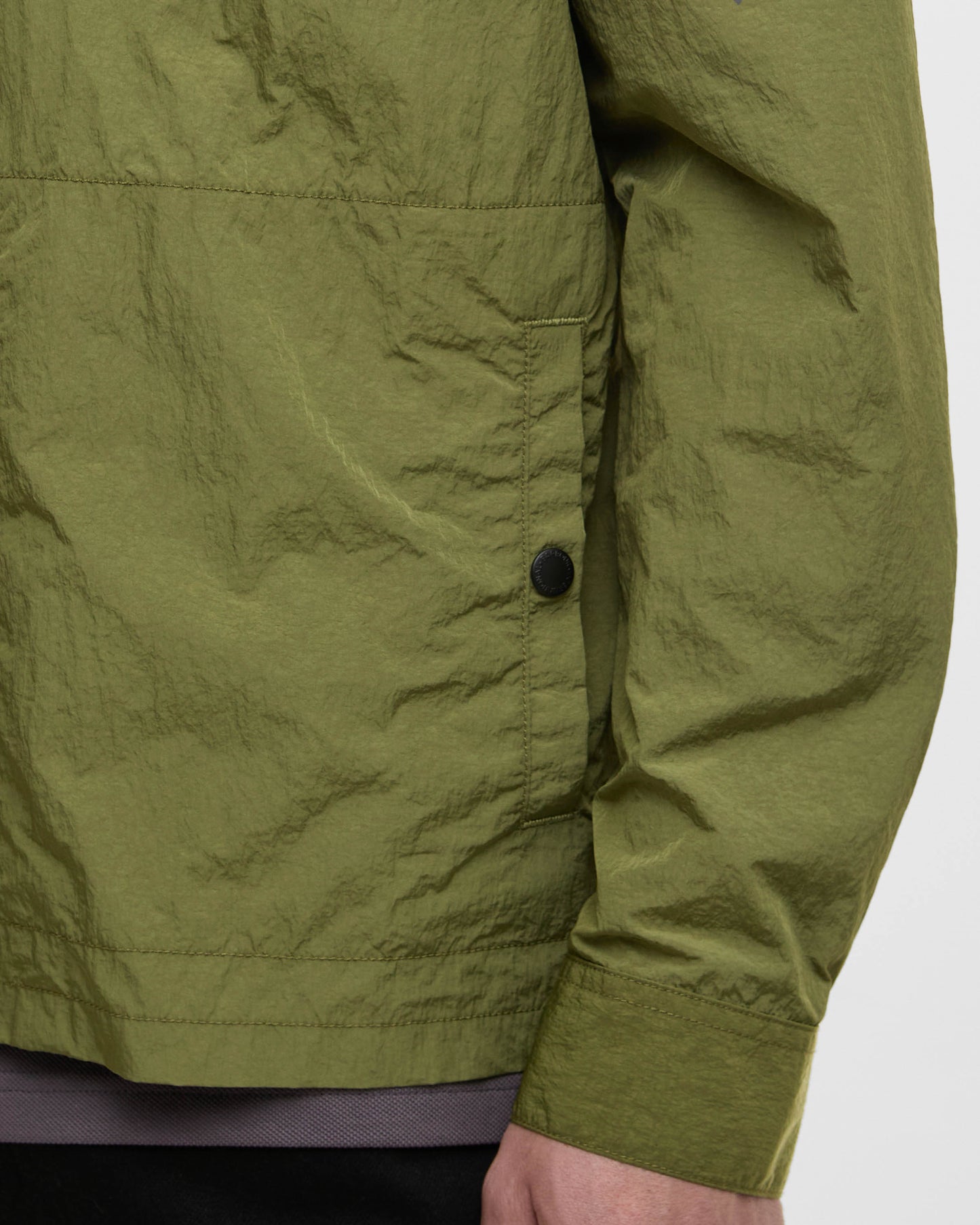 Barbour International Inline Mens Overshirt - Cable Olive