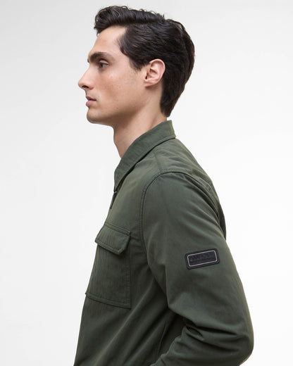 Barbour International Maze Peached Mens Overshirt - Sage
