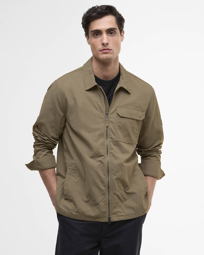 Barbour International Maze Peached Mens Overshirt - Brindle