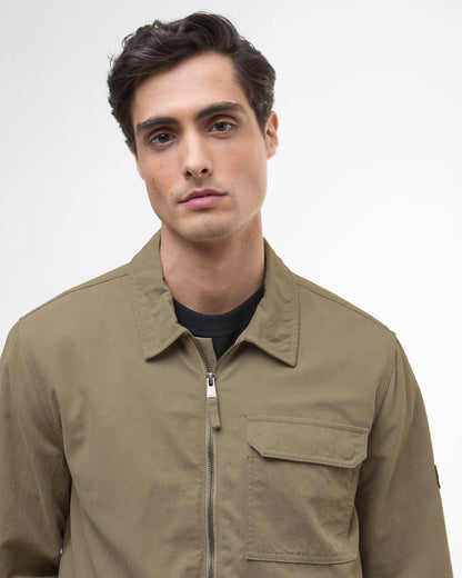 Barbour International Maze Peached Mens Overshirt - Brindle