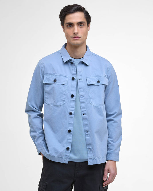 Barbour International Arlo Mens Overshirt - Cool Blue