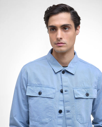 Barbour International Arlo Mens Overshirt - Cool Blue