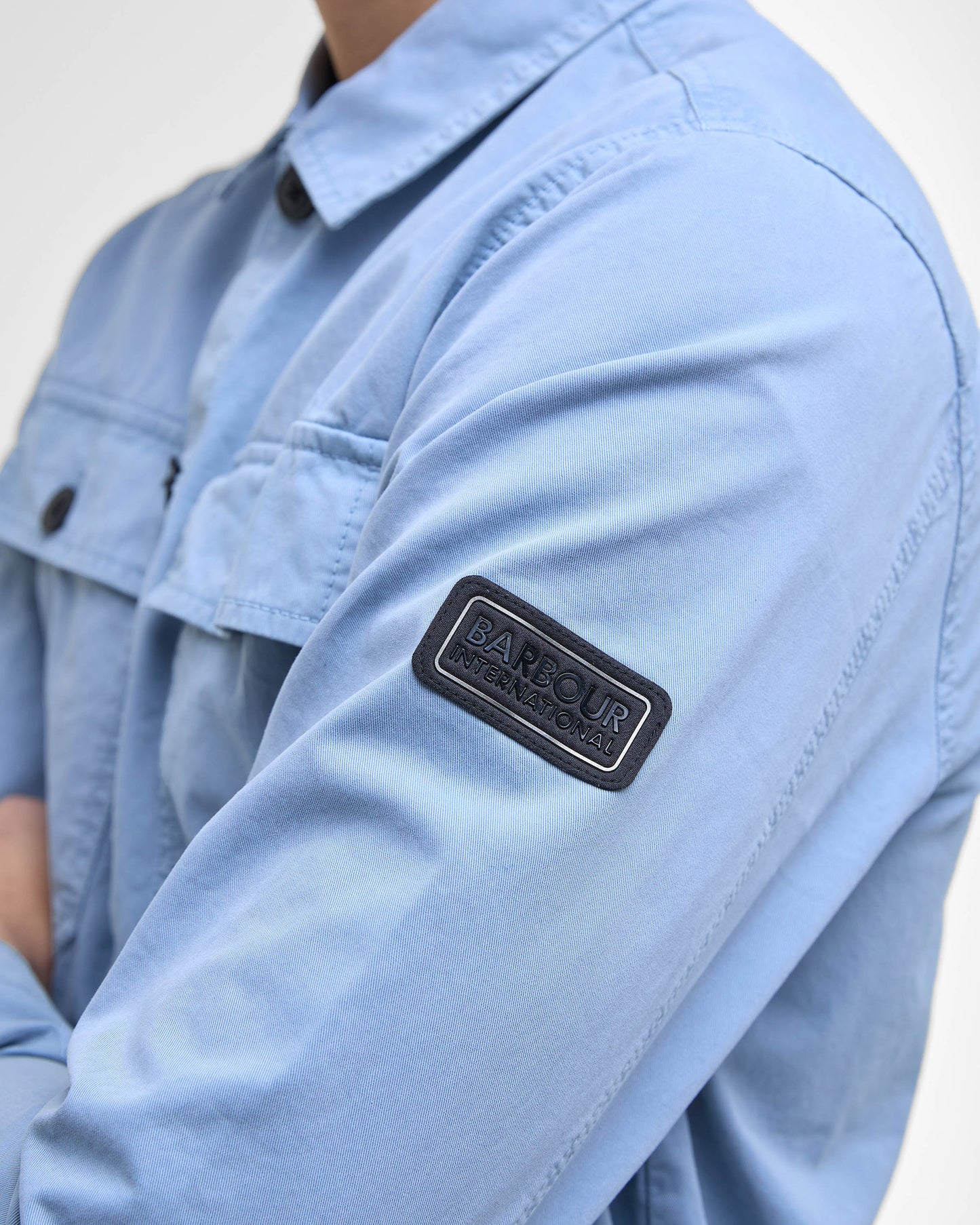 Barbour International Arlo Mens Overshirt - Cool Blue