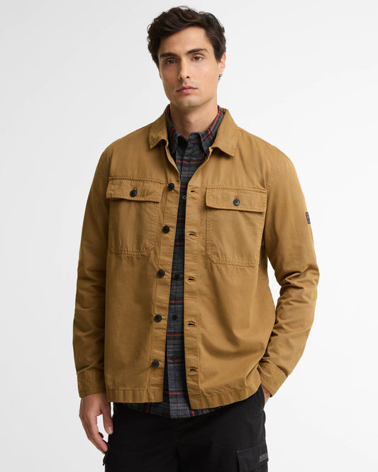 Barbour International Arlo Mens Overshirt - Butternut | CHO | Designer Mens Coats & Jackets