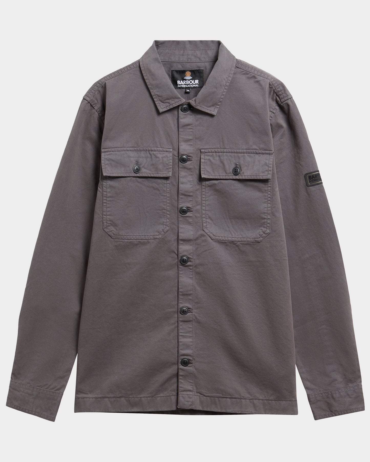 Barbour International Arlo Mens Overshirt - Asphalt | CHO | Designer Mens Coats & Jackets