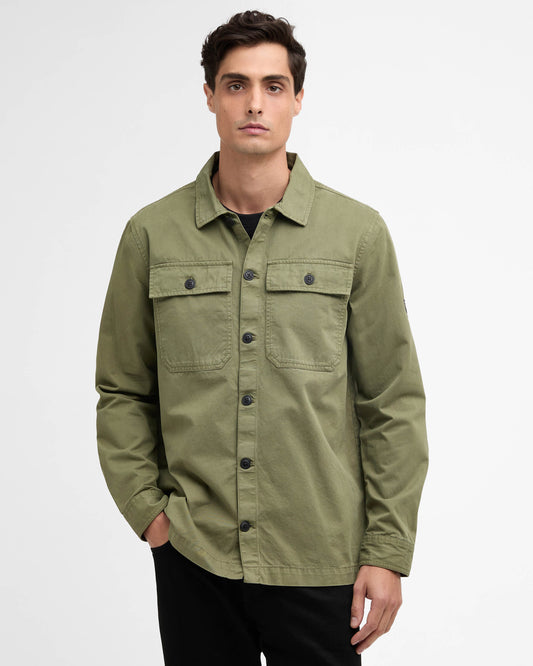 Barbour International Arlo Mens Overshirt - Burnt Olive | CHO | Designer Mens Coats & Jackets