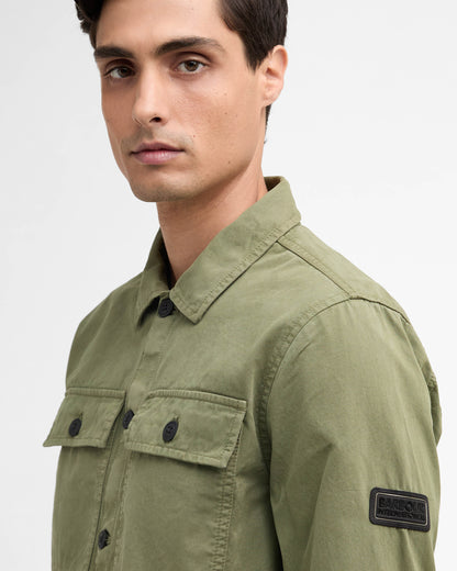 Barbour International Arlo Mens Overshirt - Burnt Olive