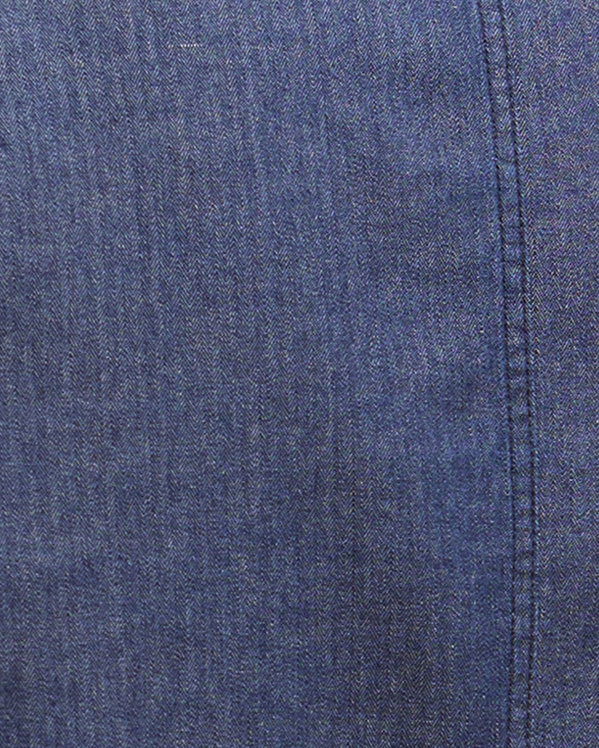 Barbour International Piligan Herringbone Mens Denim Overshirt - Indigo | CHO | Designer Mens Overshirts