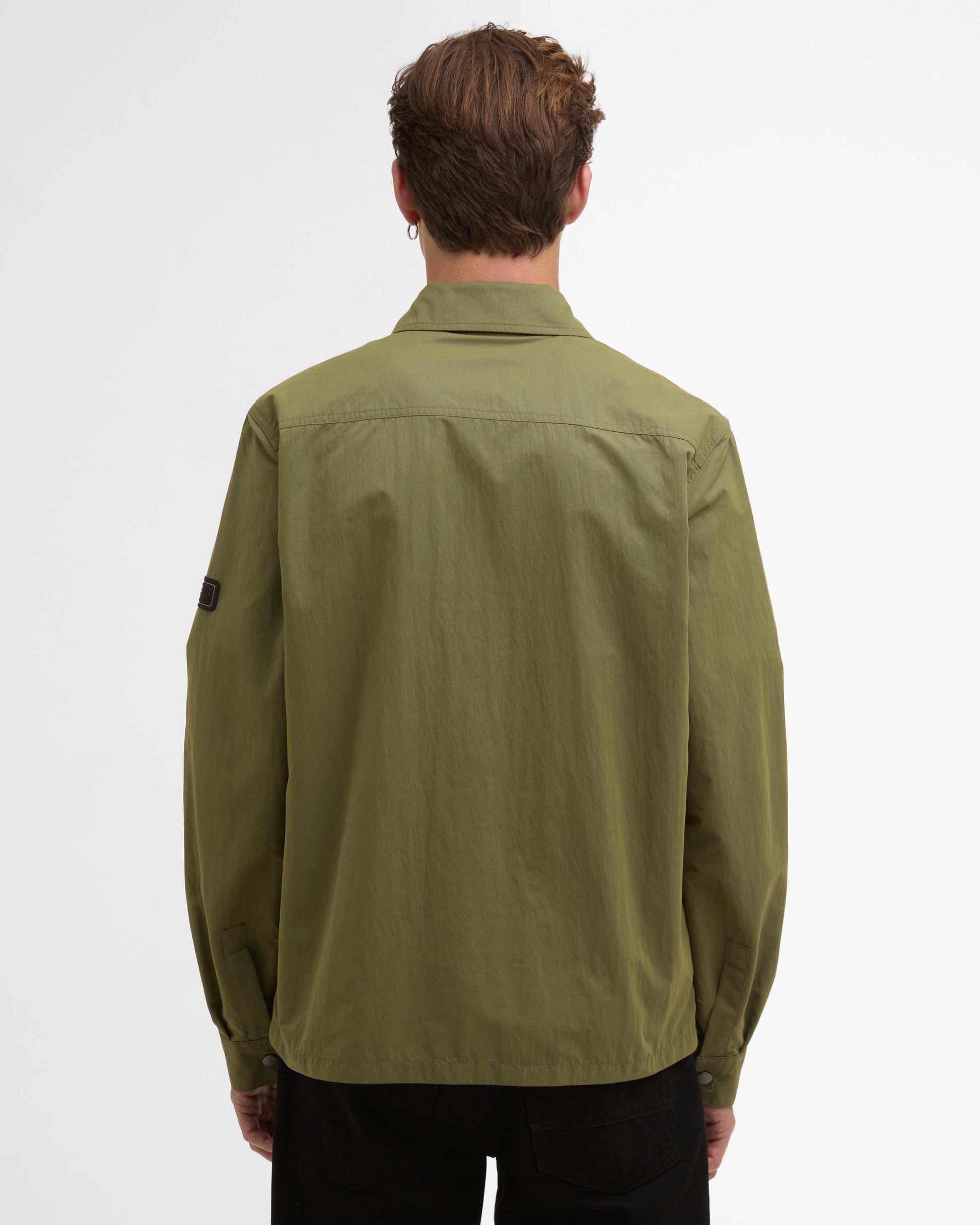 Barbour International Warren Mens Overshirt - Burnt Olive | CHO | Designer Mens Overshirts