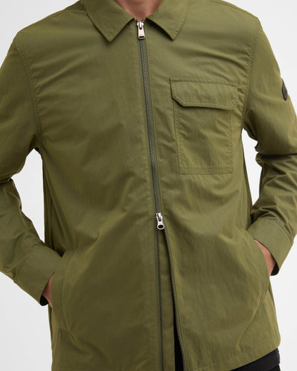 Barbour International Warren Mens Overshirt - Burnt Olive | CHO | Designer Mens Overshirts