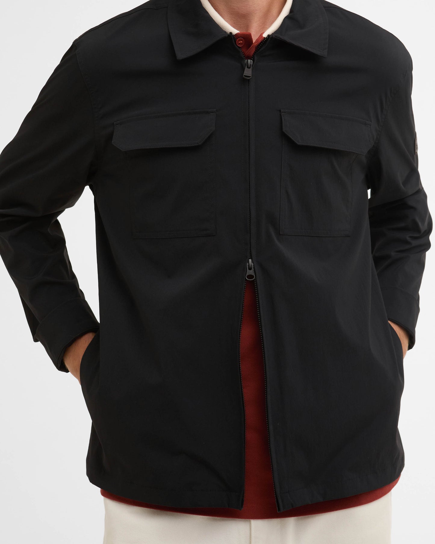 Barbour International Tucson Mens Overshirt - Black | CHO | Designer Mens Overshirts