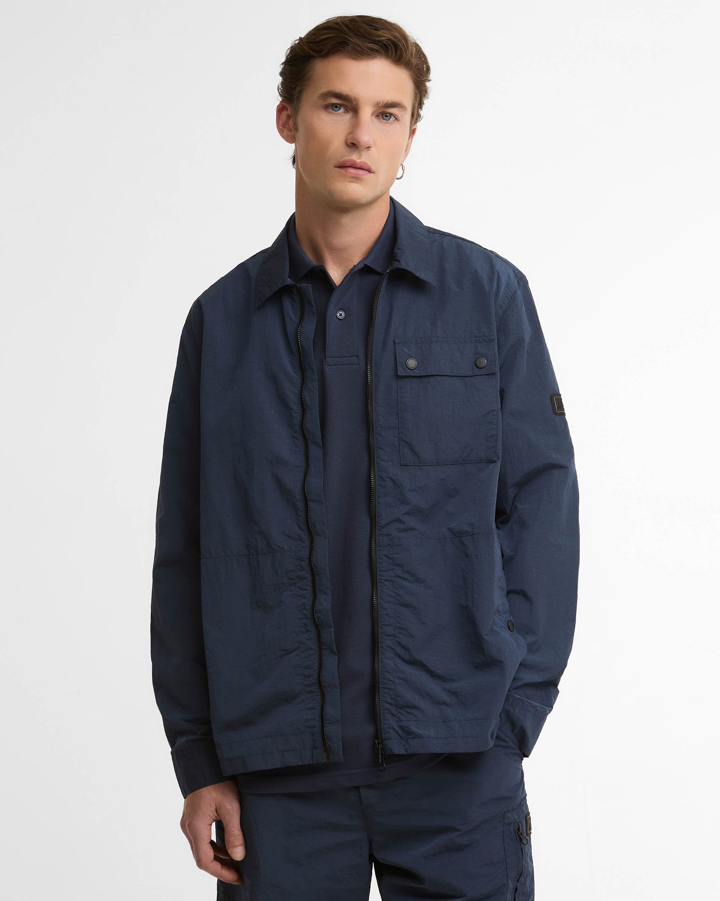 Barbour International Inline Mens Overshirt - Oxford Navy