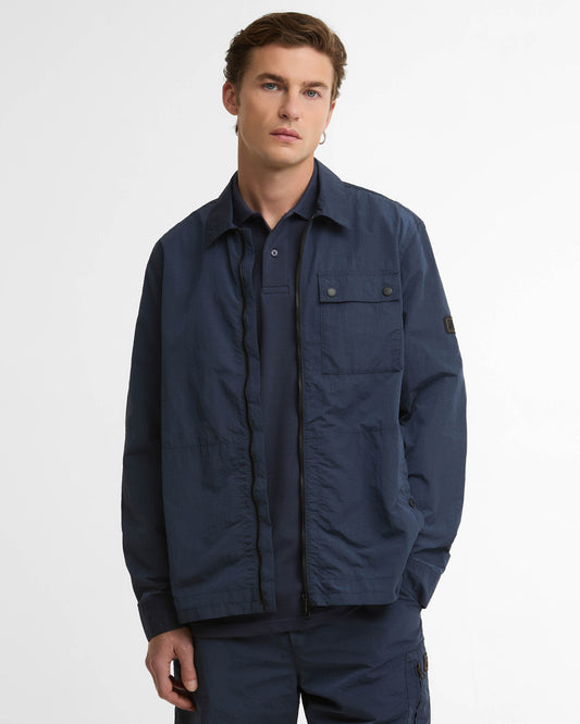 Barbour International Inline Mens Overshirt - Oxford Navy