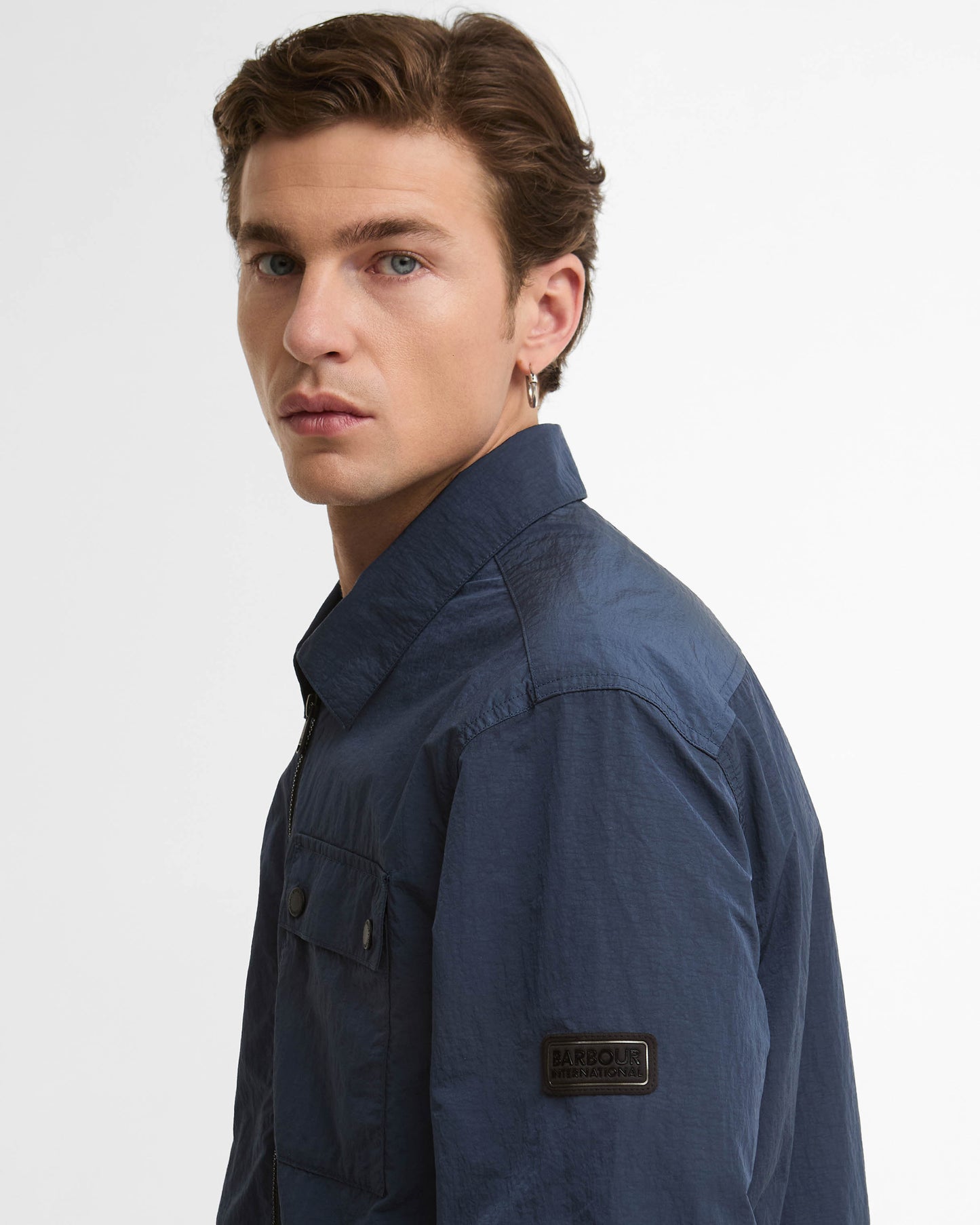 Barbour International Inline Mens Overshirt - Oxford Navy