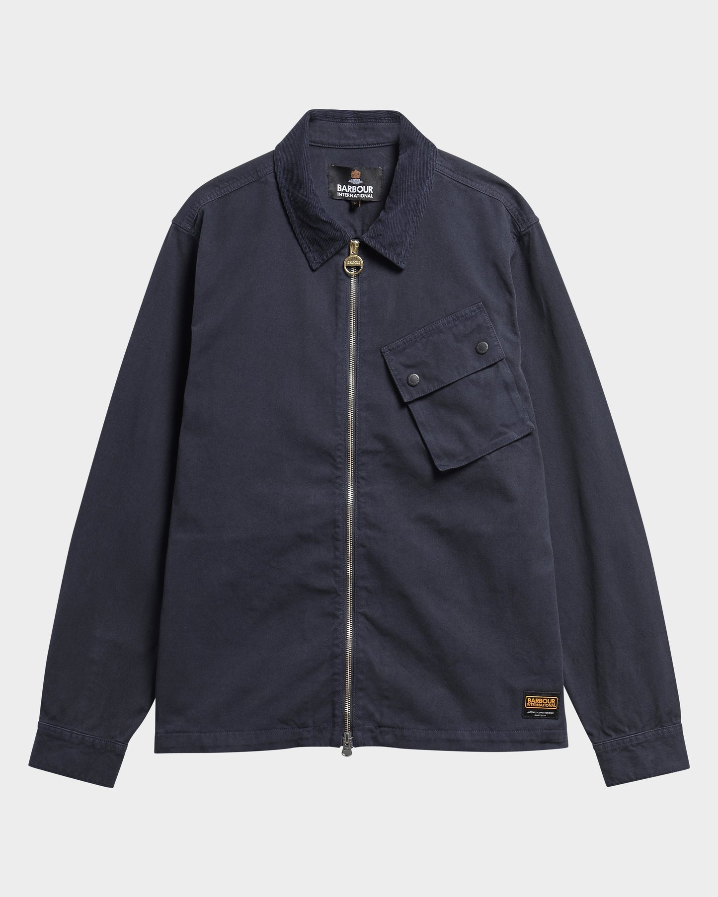 Barbour International A7 Mens Overshirt - Navy | CHO | Designer Mens Overshirts