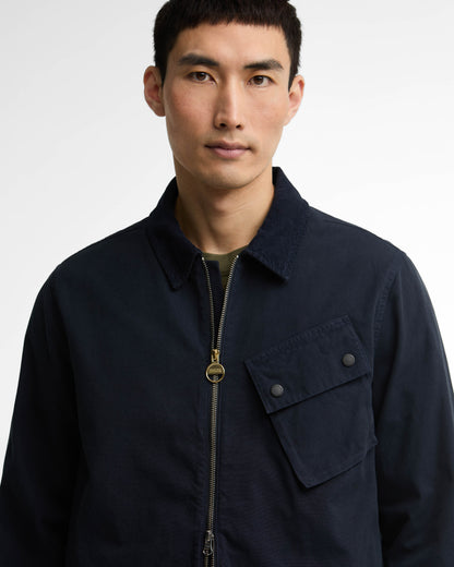 Barbour International A7 Mens Overshirt - Navy | CHO | Designer Mens Overshirts