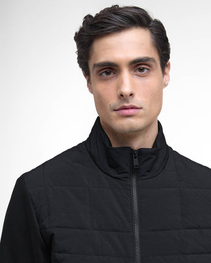 Barbour International Collins Mens Baffle Quilted Sweat - Black