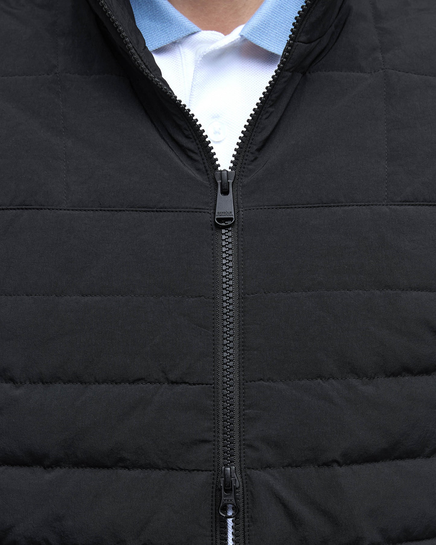 Barbour International Collins Mens Baffle Quilted Sweat - Black