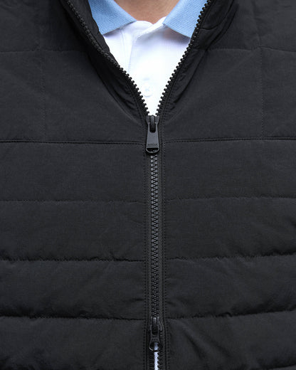 Barbour International Collins Mens Baffle Quilted Sweat - Black