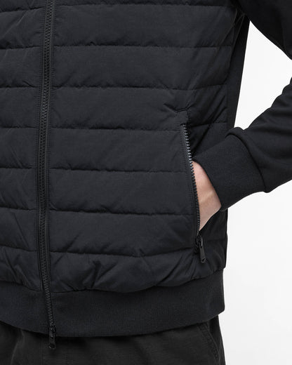 Barbour International Collins Mens Baffle Quilted Sweat - Black
