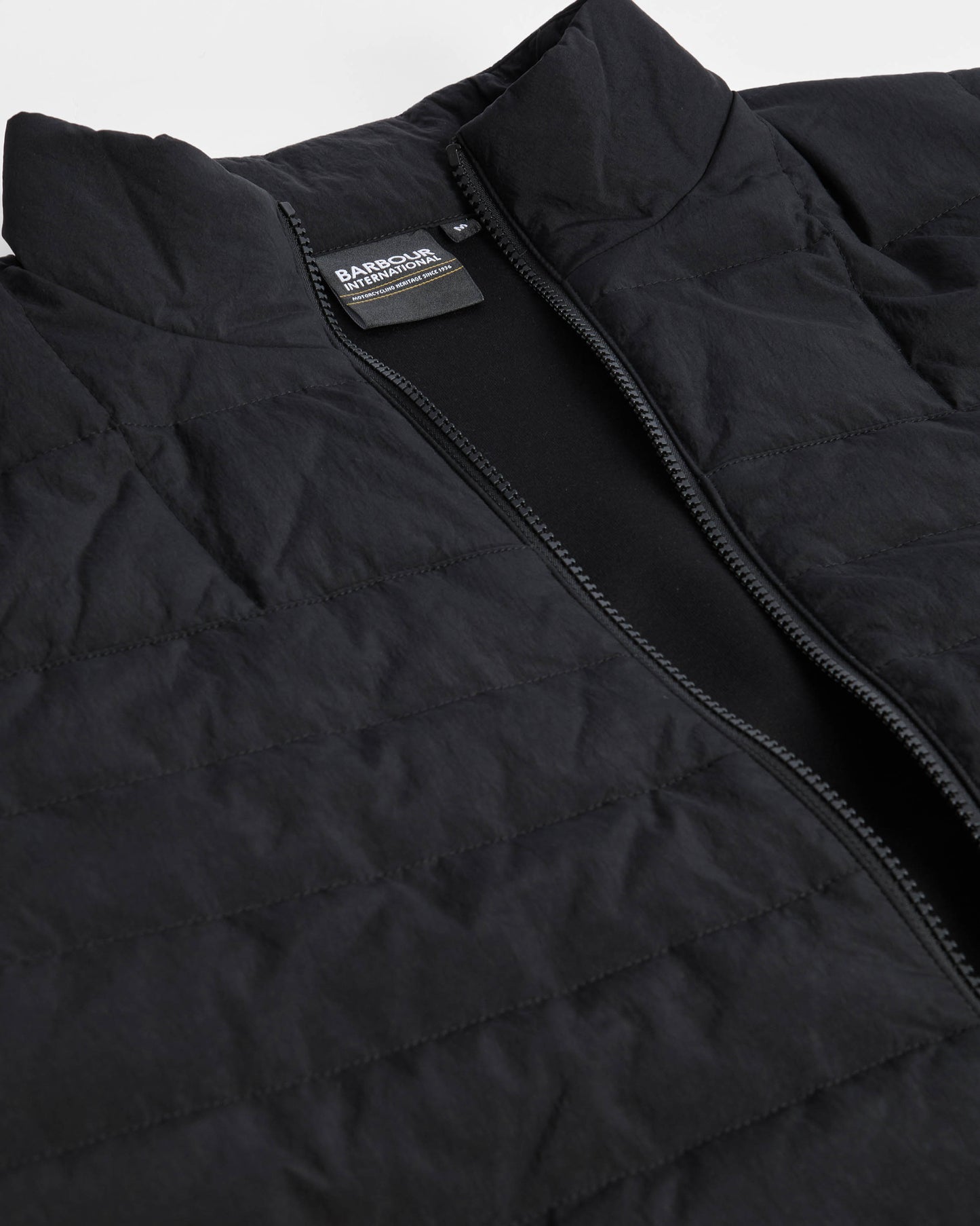 Barbour International Collins Mens Baffle Quilted Sweat - Black