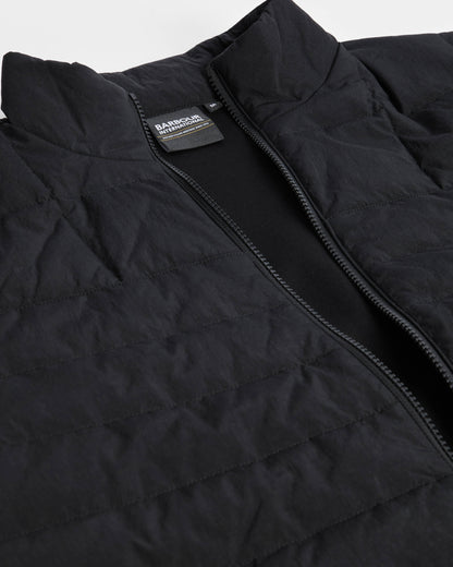 Barbour International Collins Mens Baffle Quilted Sweat - Black