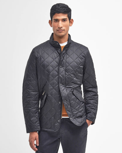 Barbour Flyweight Chelsea Mens Quilted Jacket - Black | CHO | Designer Mens Padded Jackets