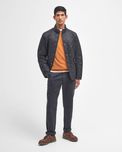Barbour Flyweight Chelsea Mens Quilted Jacket - Black | CHO | Designer Mens Padded Jackets