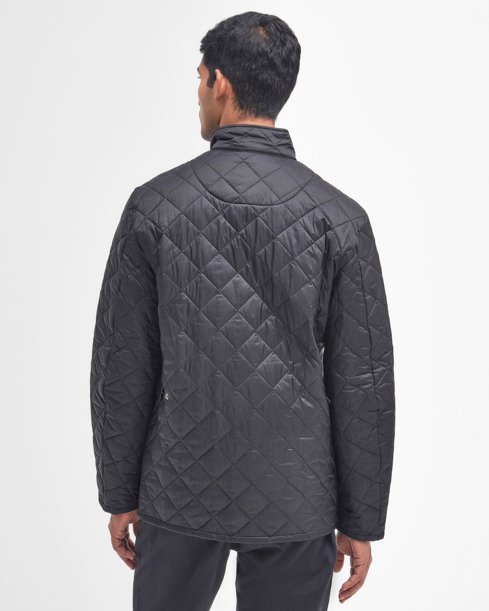 Barbour Flyweight Chelsea Mens Quilted Jacket - Black | CHO | Designer Mens Padded Jackets