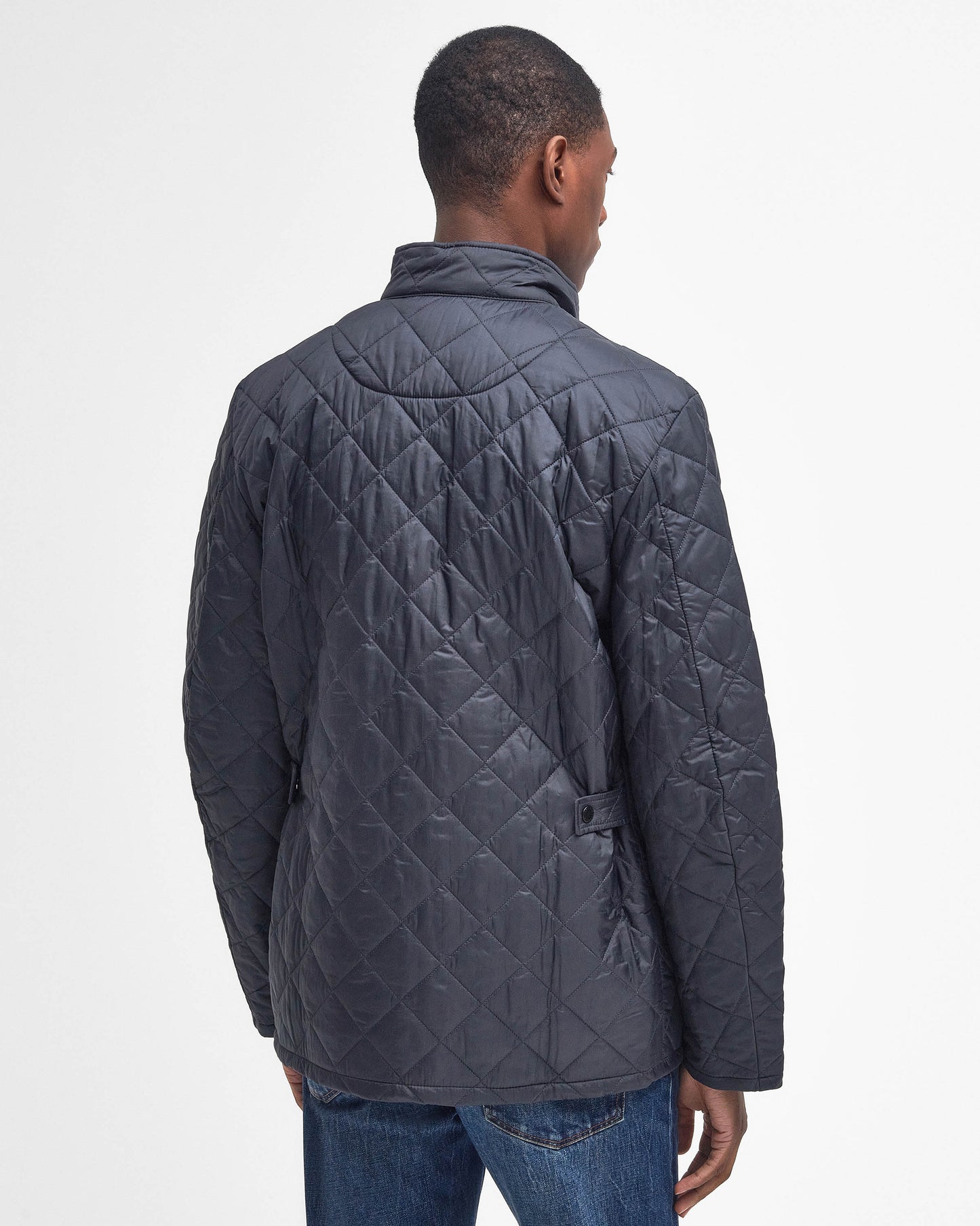 Barbour Flyweight Chelsea Mens Quilted Jacket - Navy | CHO | Designer Mens Padded Jackets