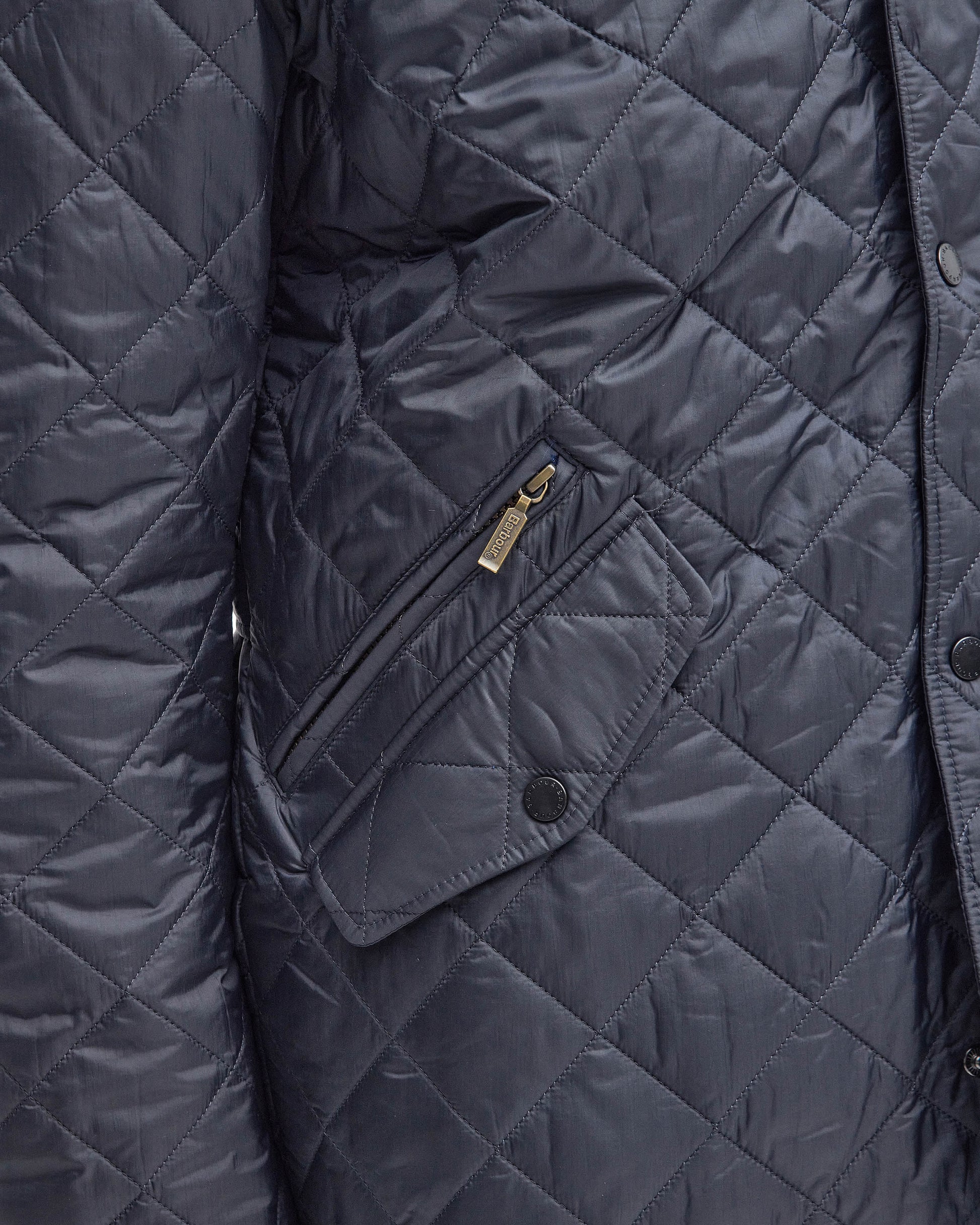 Barbour Flyweight Chelsea Mens Quilted Jacket - Navy | CHO | Designer Mens Padded Jackets