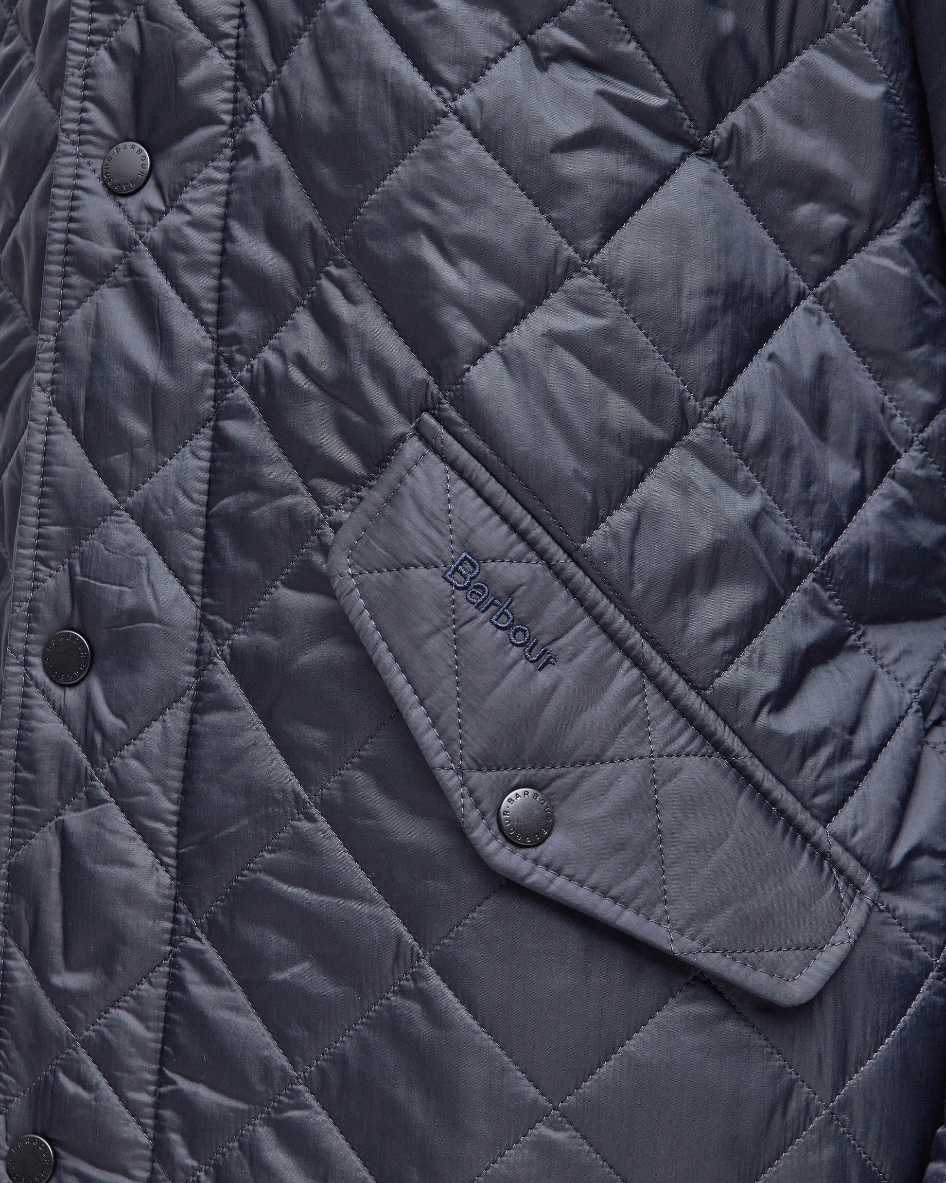 Barbour Flyweight Chelsea Mens Quilted Jacket - Navy | CHO | Designer Mens Padded Jackets