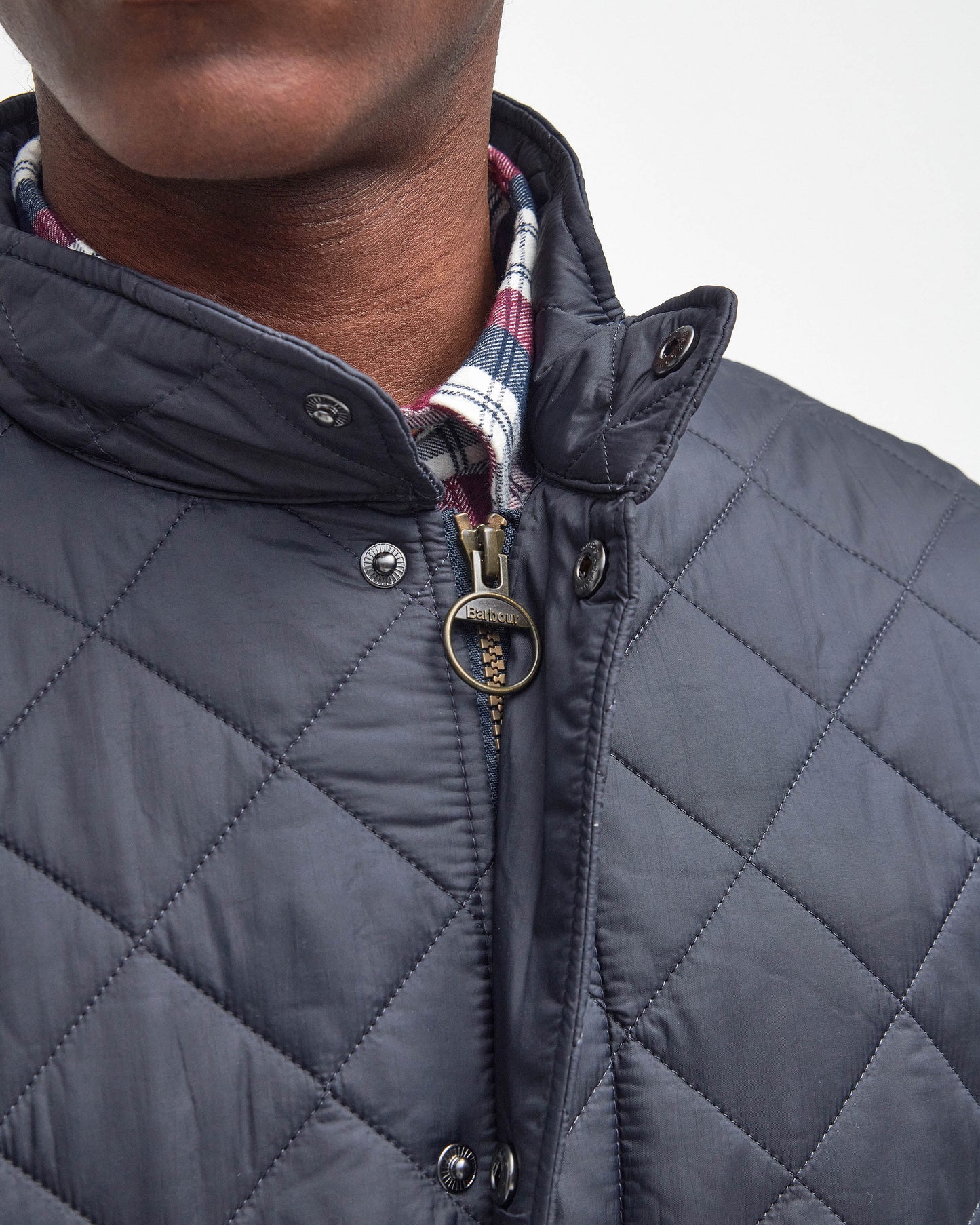 Barbour Flyweight Chelsea Mens Quilted Jacket - Navy | CHO | Designer Mens Padded Jackets